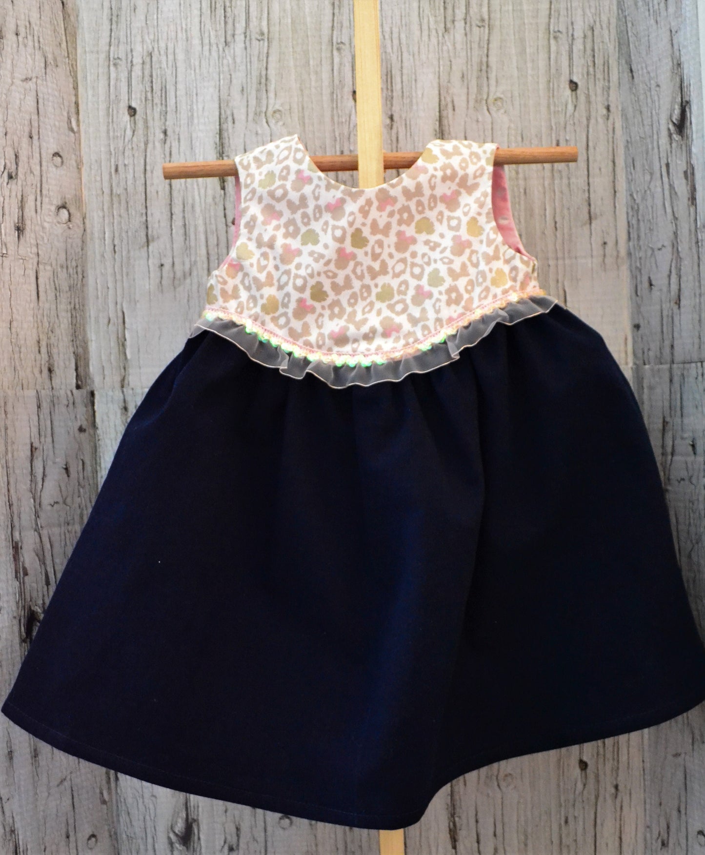 Kids Dresses/Mix Fabric Dress/Winnie The Pooh Dress/Cars Dress/Minnie Mouse Dress