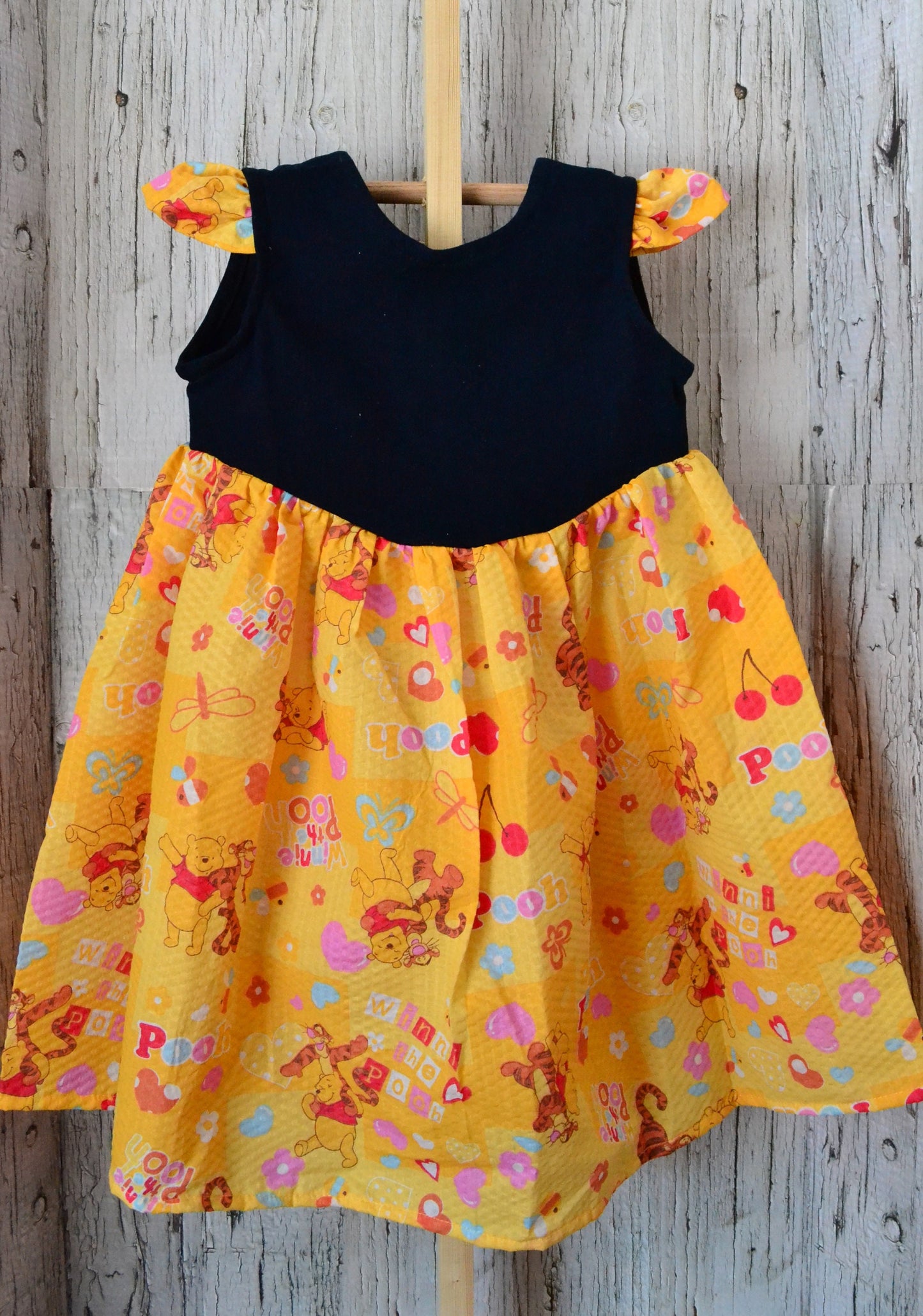 Kids Dresses/Mix Fabric Dress/Winnie The Pooh Dress/Cars Dress/Minnie Mouse Dress