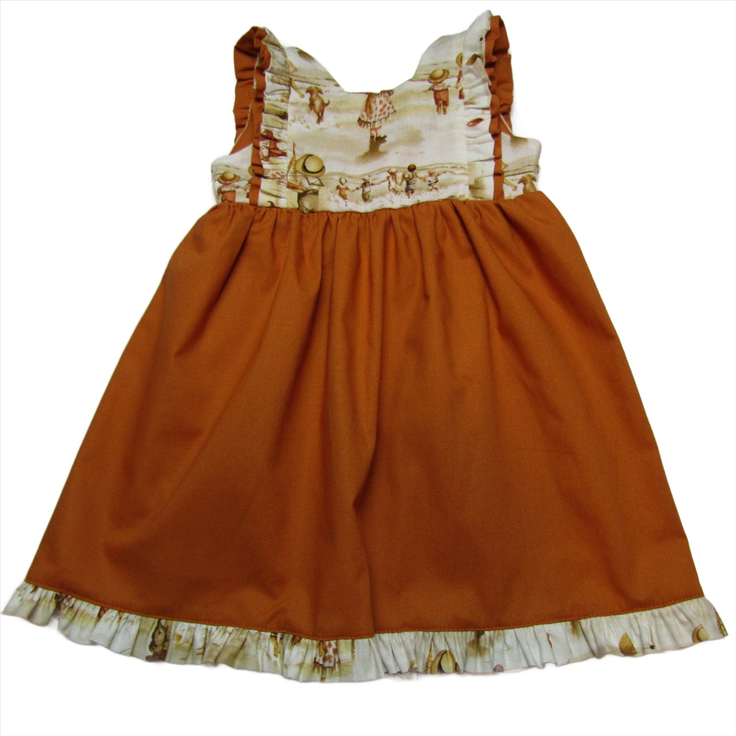 Girl's Cotton Dress/Cotton Dresses/Flower dress/Yellow Floral Dress/Cotton Dress/Ruffle Dresses