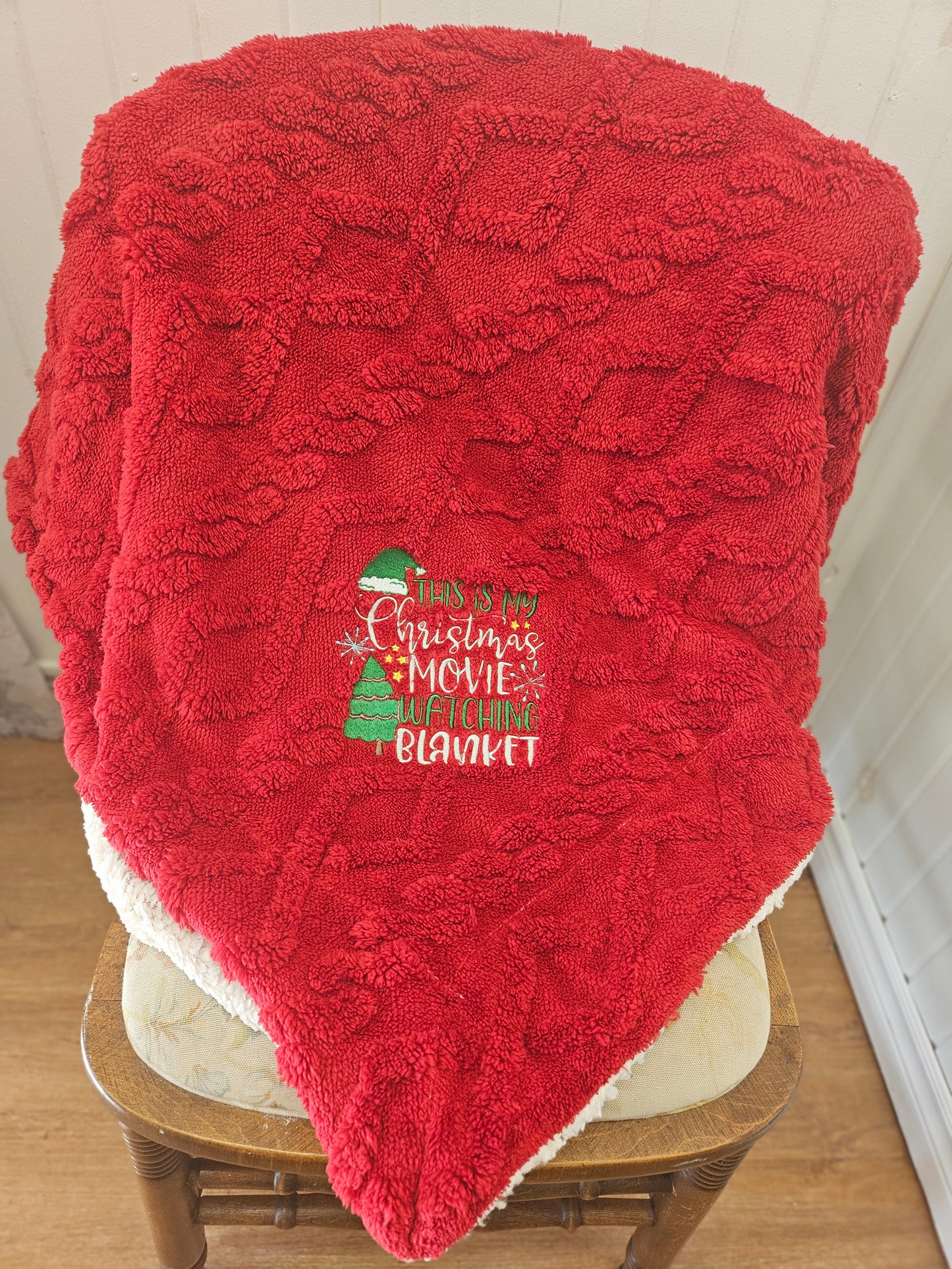🎄 Christmas Movie Watching Blanket – Cozy Up for the Holiday Season! 🎬
