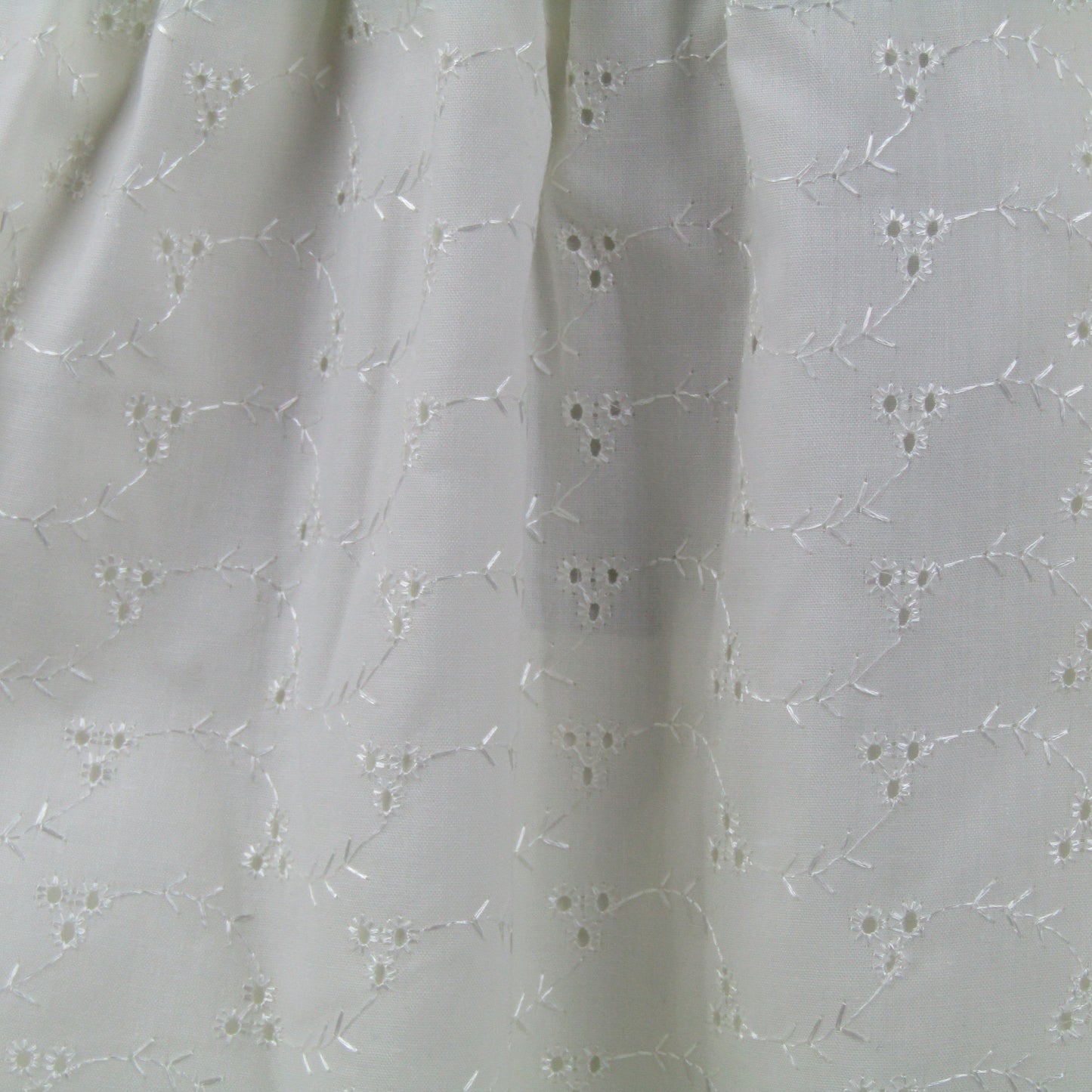 Toddler Eyelet Dress/Kid's Eyelet Cream Dress/Cotton Eyelet Dress