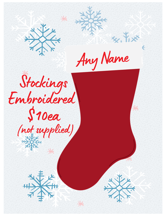 Christmas stocking personalization