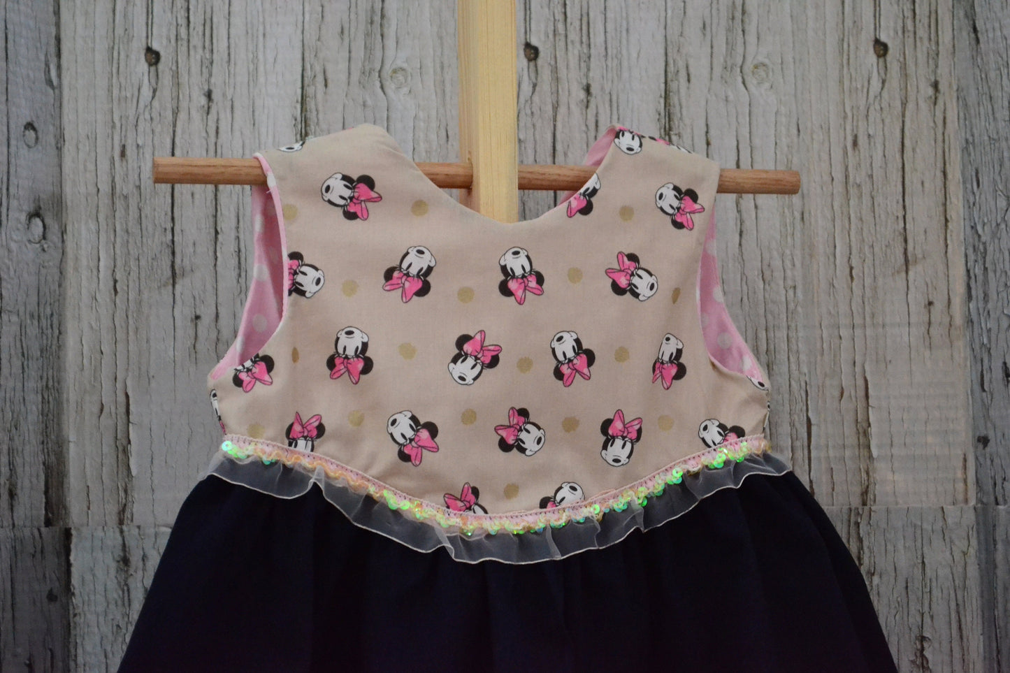 Kids Dresses/Mix Fabric Dress/Winnie The Pooh Dress/Cars Dress/Minnie Mouse Dress